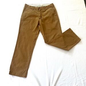 Polo Ralph Lauren Suffield Pants Men’s 36x30 Khaki Tan Cotton VTG Flat Front